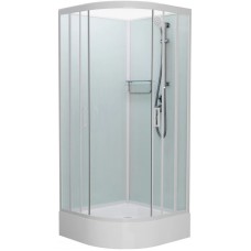 Душевая кабина 90x90x215 см Frank F409/1 White 124009 прозрачное