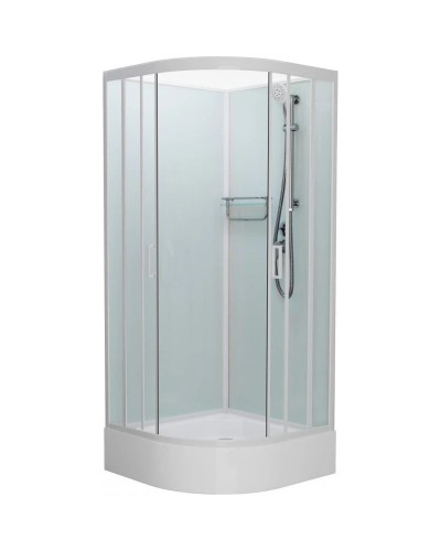 Душевая кабина 90x90x215 см Frank F409/1 White 124009 прозрачное