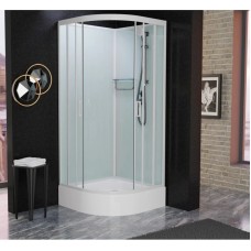 Душевая кабина 90x90x215 см Frank F409/1 White 124009 прозрачное