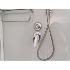 Душевая кабина 100x100x215 см Frank F400/1 White 126009 прозрачное