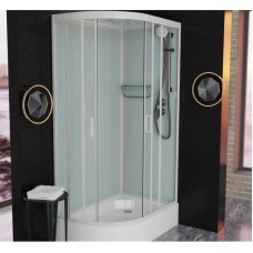 Душевая кабина 120x80x220 см Frank F412/1R White 129009 прозрачное