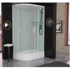 Душевая кабина 120x80x220 см Frank F412/1R White 129009 прозрачное