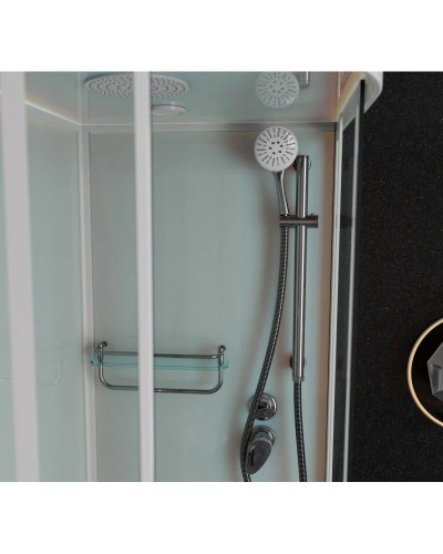 Душевая кабина 120x80x220 см Frank F412/1R White 129009 прозрачное