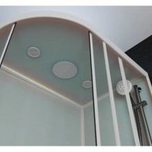 Душевая кабина 120x80x220 см Frank F412/1R White 129009 прозрачное