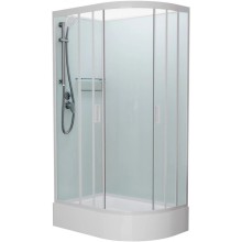 Душевая кабина 120x80x215 см Frank F412/1L White 128009 прозрачное