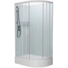 Душевая кабина 120x80x215 см Frank F412/1L White 128009 прозрачное