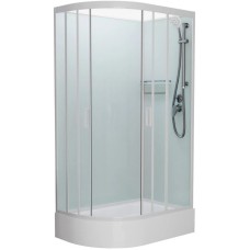 Душевая кабина 120x80x215 см Frank F412/1R White 130009 прозрачное