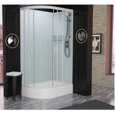 Душевая кабина 120x80x215 см Frank F412/1R White 130009 прозрачное