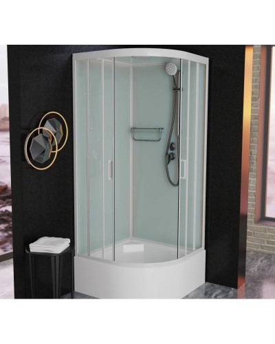 Душевая кабина 90x90x220 см Frank F409/2 White 131009 прозрачное