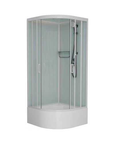 Душевая кабина 100x100x220 см Frank F400/2 White 133009 прозрачное