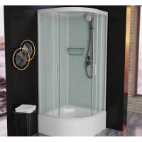 Душевая кабина 90x90x220 см Frank F409/2 М White 20032 текстурное стекло