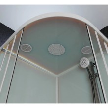 Душевая кабина 90x90x220 см Frank F409/2 М White 20032 текстурное стекло