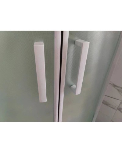 Душевая кабина 90x90x220 см Frank F409/2 М White 20032 текстурное стекло