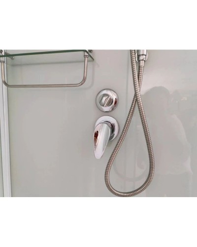 Душевая кабина 90x90x220 см Frank F409/2 White 131009 прозрачное