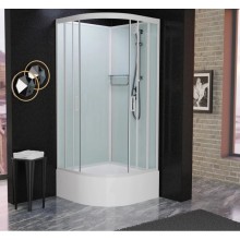 Душевая кабина 100x100x215 см Frank F400/2 White 134009 прозрачное