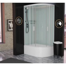 Душевая кабина 120x80x220 см Frank F412/2L White 135009 прозрачное