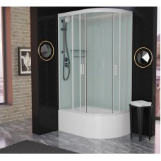 Душевая кабина 120x80x220 см Frank F412/2L White 135009 прозрачное