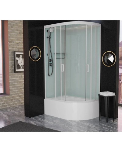 Душевая кабина 120x80x220 см Frank F412/2L White 135009 прозрачное