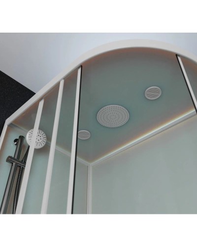 Душевая кабина 120x80x220 см Frank F412/2L White 135009 прозрачное