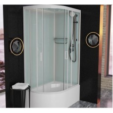 Душевая кабина 120x80x220 см Frank F412/2R White 137009 прозрачное