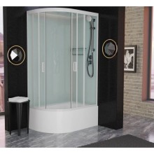 Душевая кабина 120x80x220 см Frank F412/2R White 137009 прозрачное