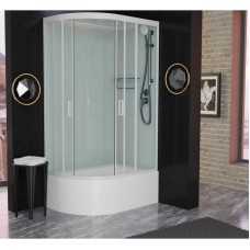 Душевая кабина 120x80x220 см Frank F412/2R White 137009 прозрачное