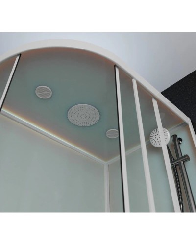 Душевая кабина 120x80x220 см Frank F412/2R White 137009 прозрачное