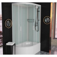 Душевая кабина 120x80x220 см Frank F412/2R М White 20038 текстурное стекло