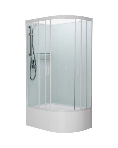 Душевая кабина 120x80x215 см Frank F412/2L White 136009 прозрачное