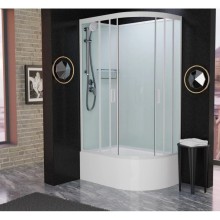 Душевая кабина 120x80x215 см Frank F412/2L White 136009 прозрачное