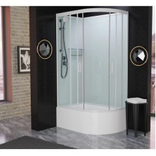 Душевая кабина 120x80x215 см Frank F412/2L White 136009 прозрачное