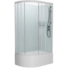 Душевая кабина 120x80x215 см Frank F412/2R White 138009 прозрачное