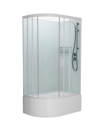 Душевая кабина 120x80x215 см Frank F412/2R White 138009 прозрачное