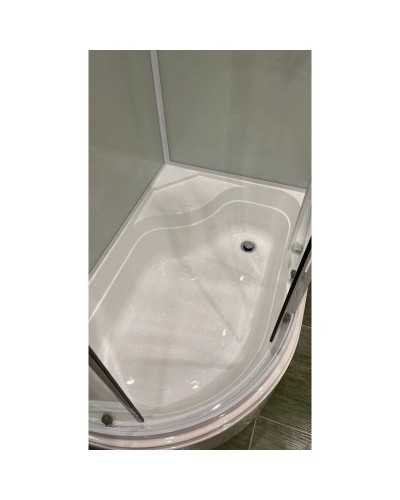 Душевая кабина 120x80x215 см Frank F412/2R White 138009 прозрачное