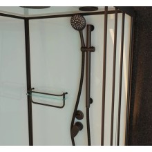 Душевая кабина 80x80x220 см Frank F408 Black 800804 прозрачное