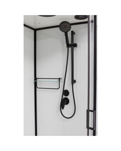 Душевая кабина 80x80x220 см Frank F408 Black 800804 прозрачное