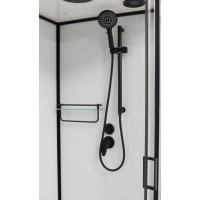 Душевая кабина 90x90x220 см Frank F409 Black 900904 прозрачное