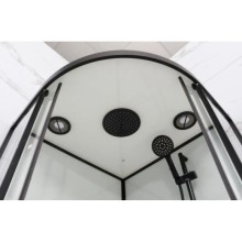 Душевая кабина 100x100x220 см Frank F400 Black 400404 прозрачное