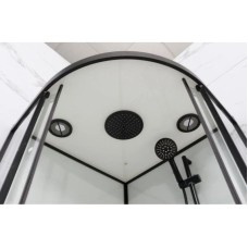 Душевая кабина 110x110x220 см Frank F410 Black 140144 прозрачное