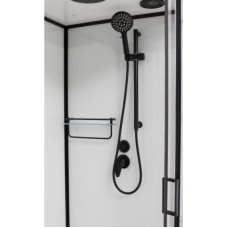 Душевая кабина 110x110x220 см Frank F410 Black 140144 прозрачное