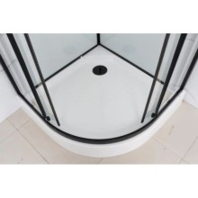 Душевая кабина 80x80x215 см Frank F408 Black 800004 прозрачное