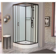 Душевая кабина 120x120x215 см Frank F420 Black 420040 прозрачное