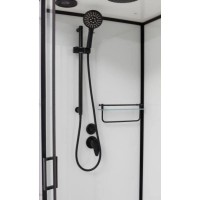 Душевая кабина 100x80x220 см Frank F418L Black 814814 прозрачное