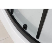 Душевая кабина 100x80x220 см Frank F418L Black 814814 прозрачное