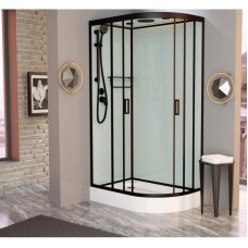 Душевая кабина 110x80x220 см Frank F418L Black 114114 прозрачное