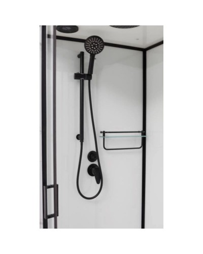 Душевая кабина 110x80x220 см Frank F418L Black 114114 прозрачное