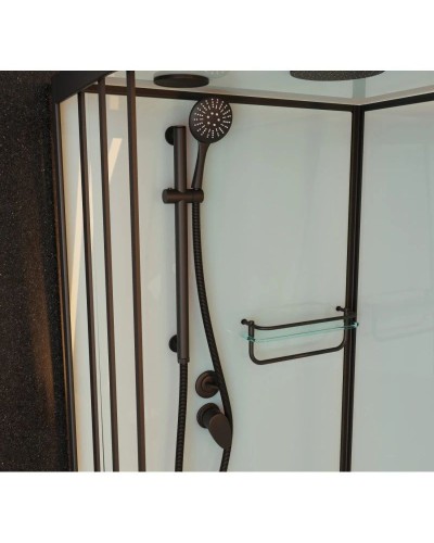 Душевая кабина 110x80x220 см Frank F418L Black 114114 прозрачное