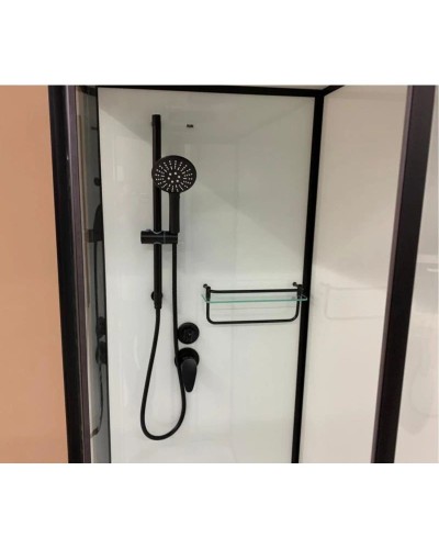 Душевая кабина 120x80x220 см Frank F412L Black 214214 прозрачное