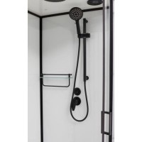 Душевая кабина 100x80x220 см Frank F418R Black 914814 прозрачное