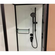 Душевая кабина 100x80x220 см Frank F418R Black 914814 прозрачное